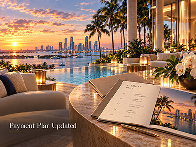 619 Brickell Residences Nobu payment plan update with a deposit schedule