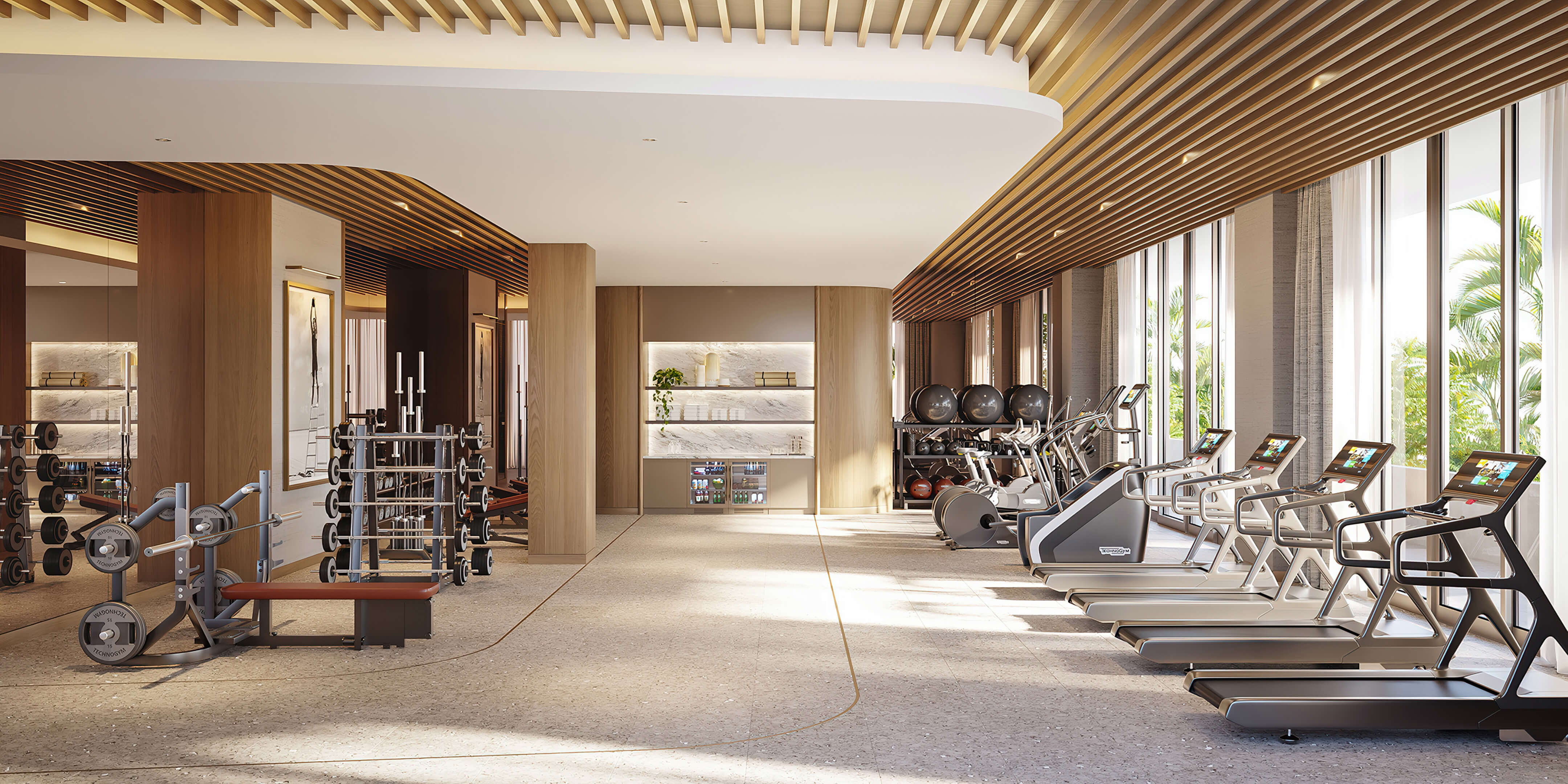 Icon Beach Residences fully equipped fitness center