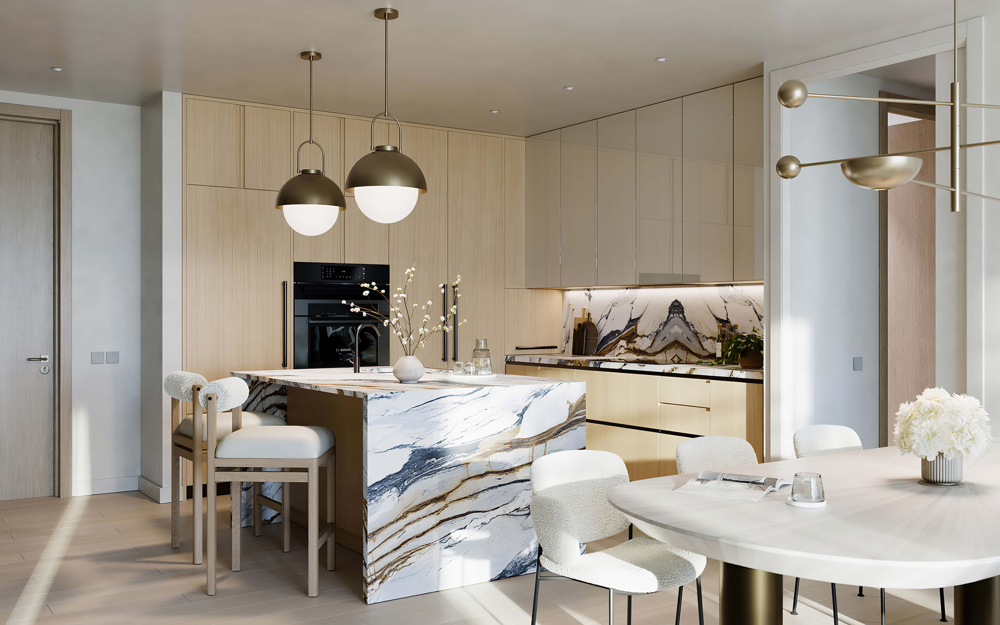 Icon Beach Residences luxury modern kitchen