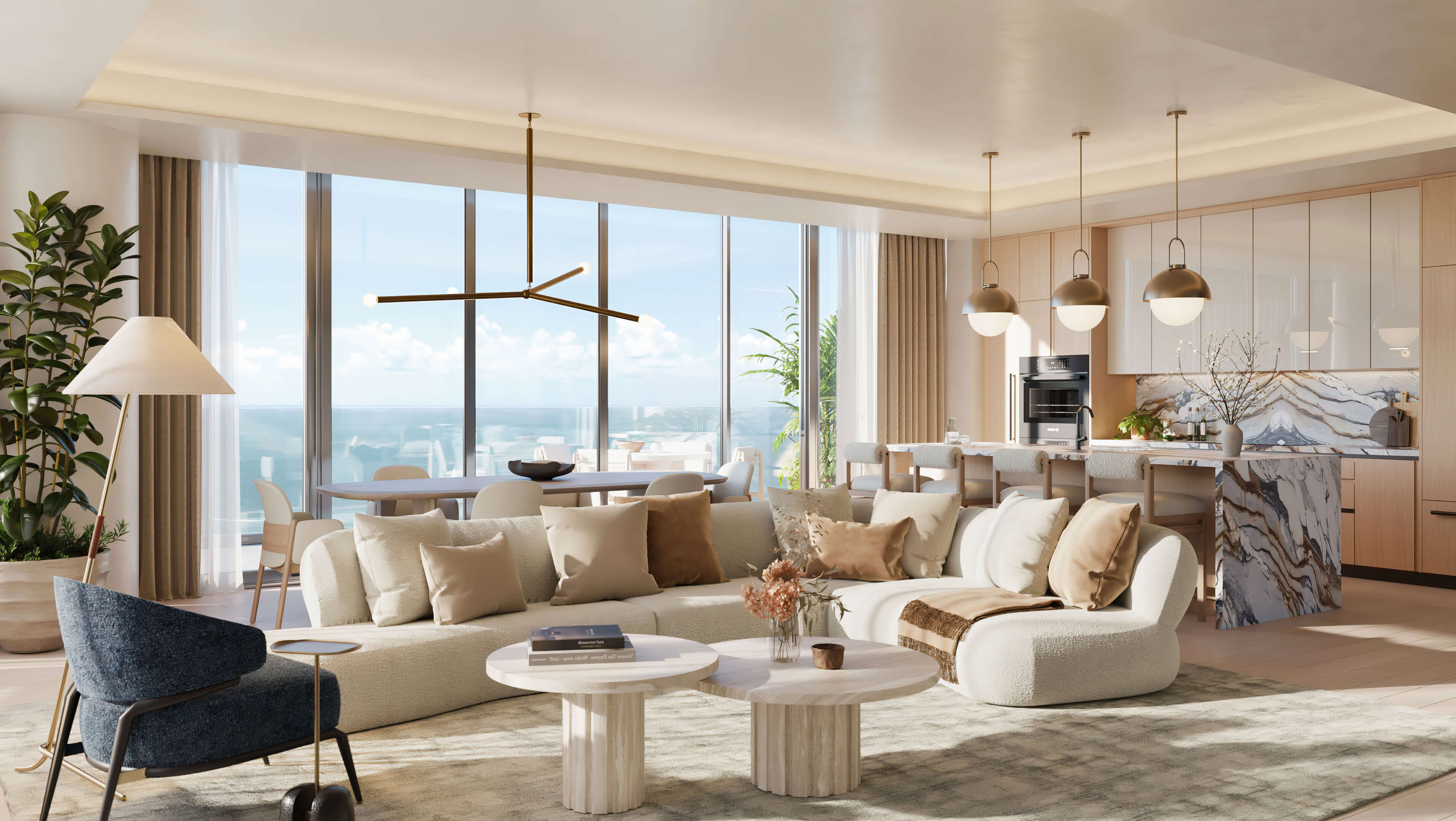 Icon Beach Residences open kitchen modern design