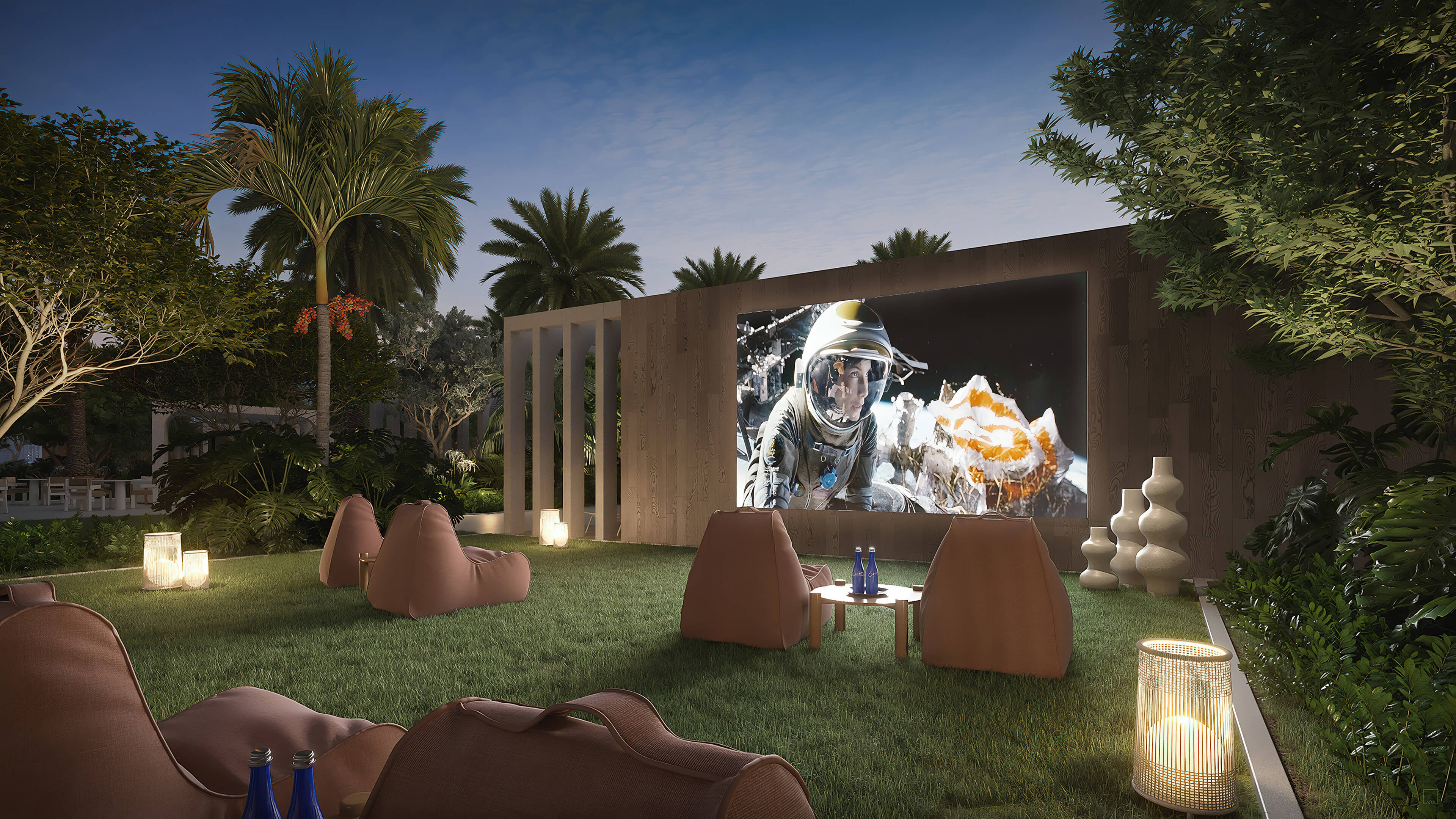 Icon Beach Residences outdoor cinema experience