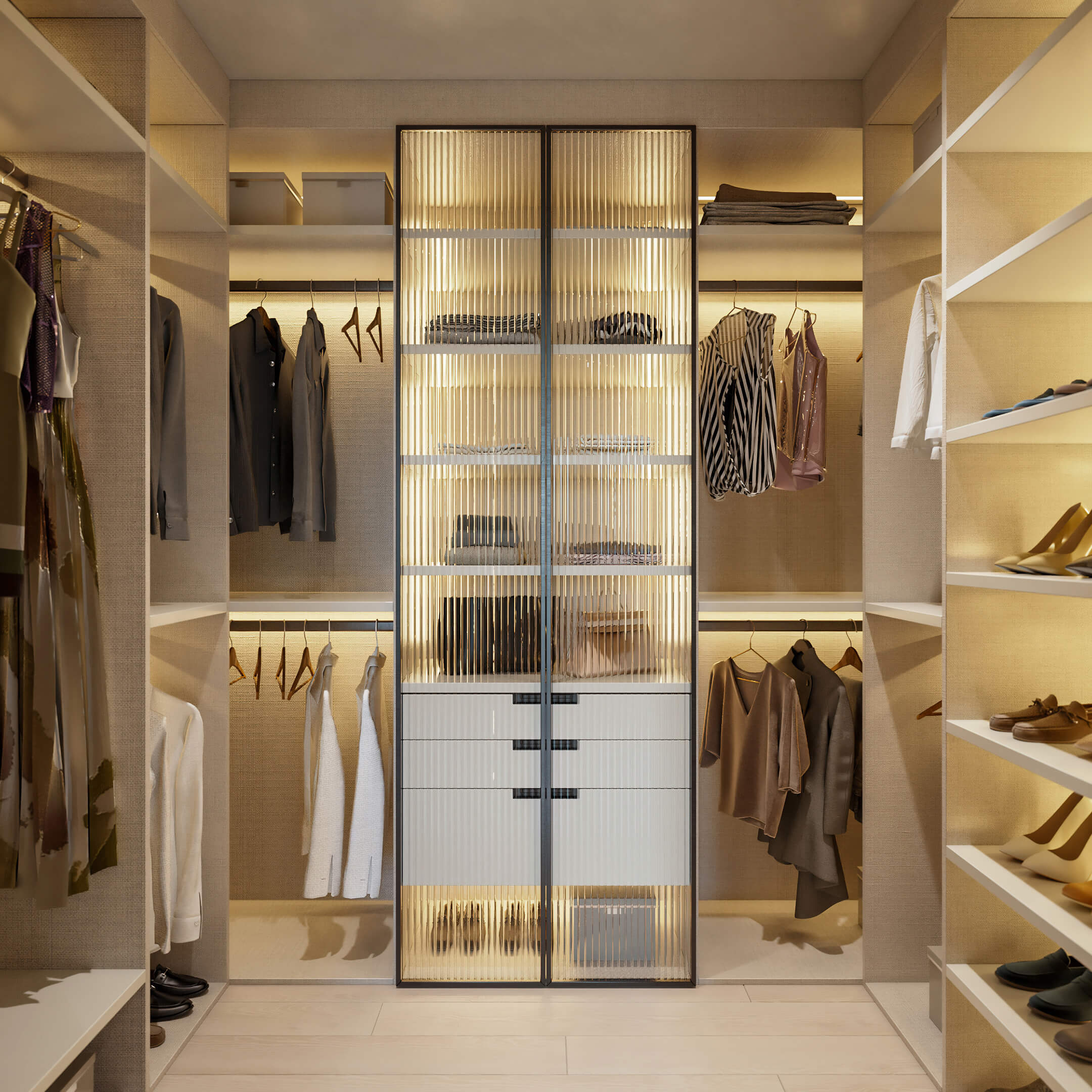 Icon Beach Residences spacious walk-in closet